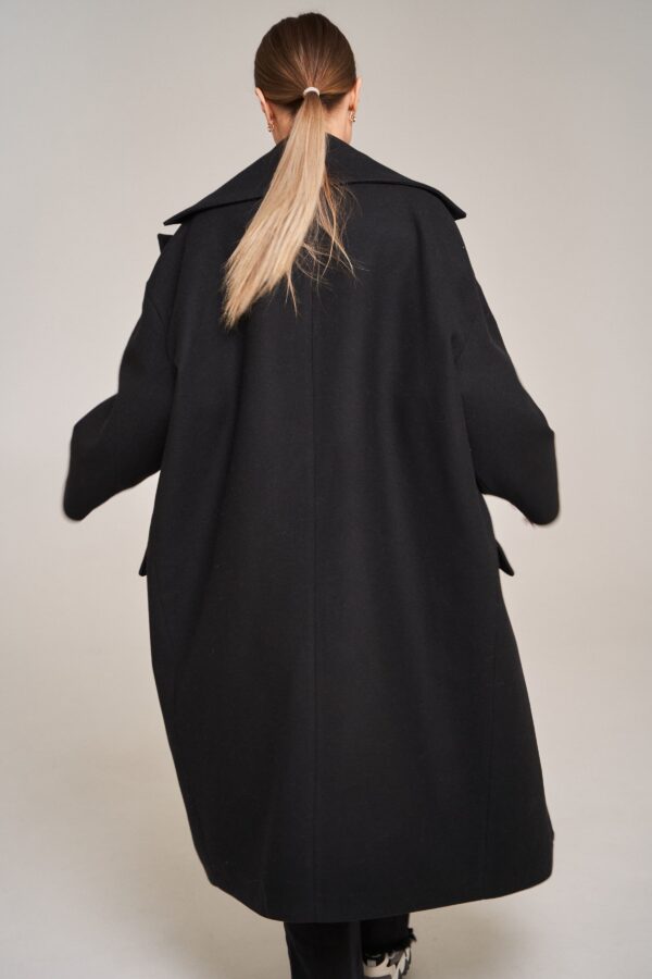Пальто женское черное 17-2023 (1)