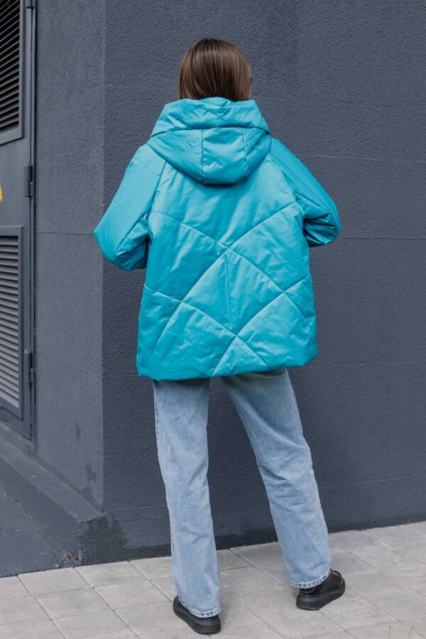 Куртка женская 01-2023 голубая (4)
